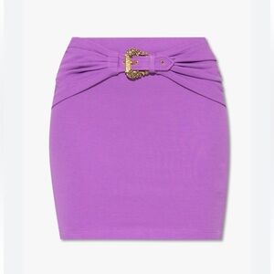 VERSACE JEANS COUTURE Baroque Buckle Miniskirt